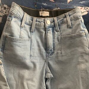 Women's Light Blue Straight Leg Pants